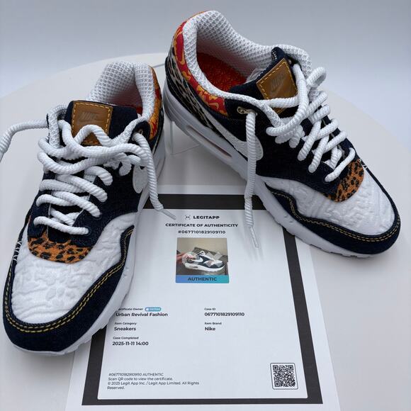 Nike Air Max 1 Premium Denim Leopard (FJ4452-432) Authenticated main image 7